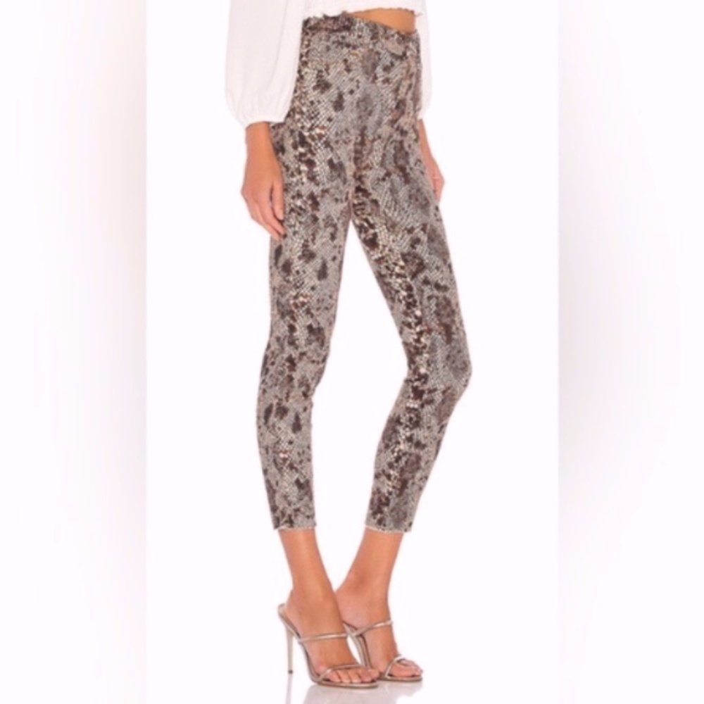 Revolve Free People High Rise Raw Hem Jegging Jean Cropped Skinny Two Faced 27